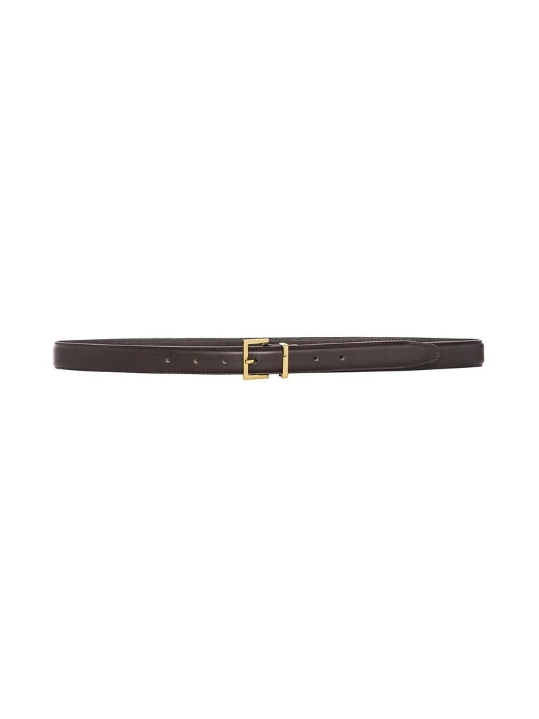 FRAME Frame - Women's Leather Square Buckle Belt 1