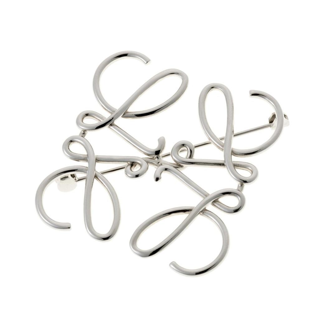 Loewe Brass Palladium Brooch (Pre-Owned)