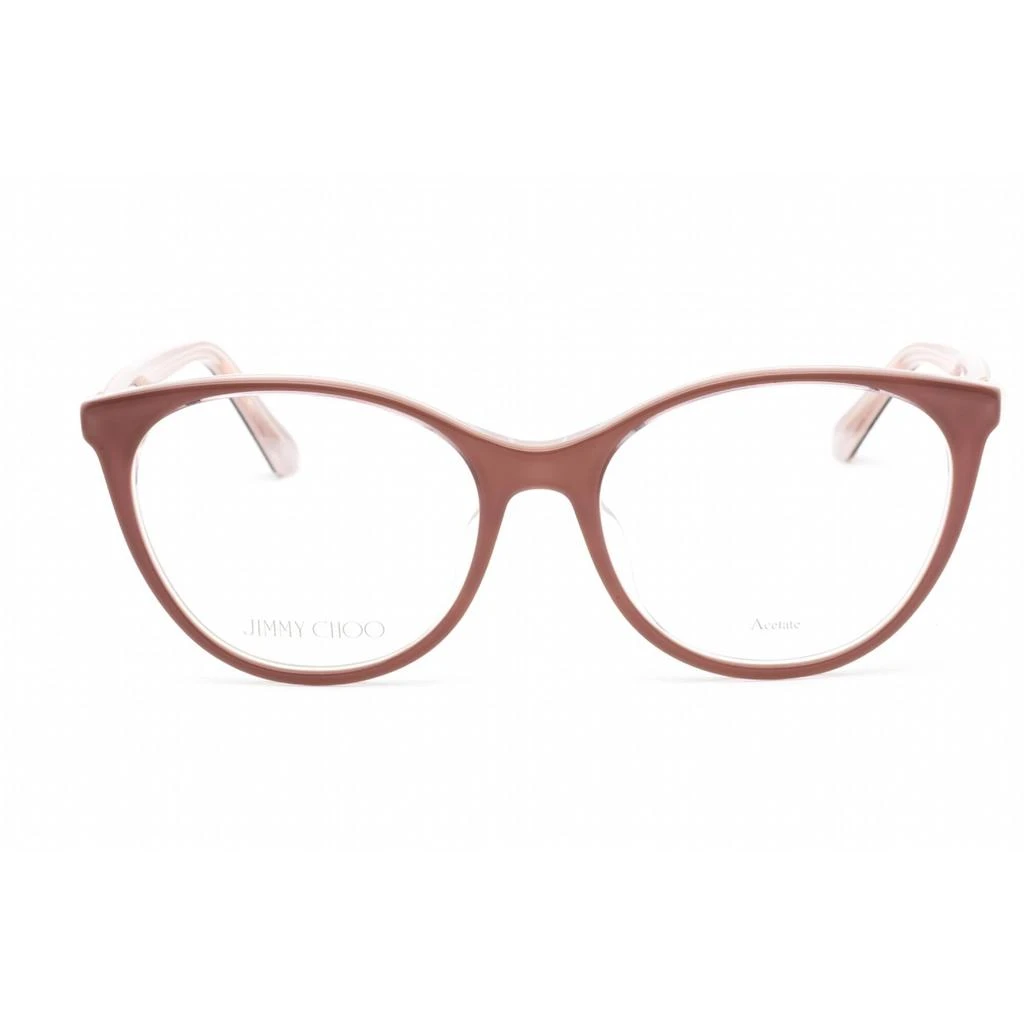 Jimmy Choo Jimmy Choo Women's Eyeglasses - Full Rim Cat Eye Pearlized Nude | JC378/G 0Y9A 00 2