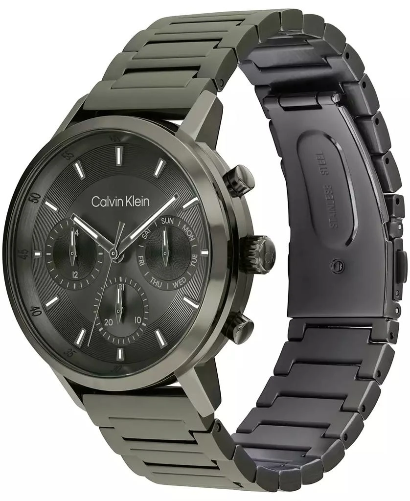 Calvin Klein Men's Gauge Ionic Plated Barley Green Steel Bracelet Watch 2