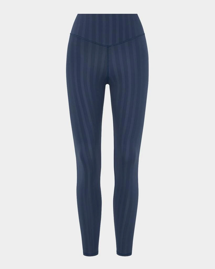 The Upside Wilde Striped High-Rise Midi Leggings 1