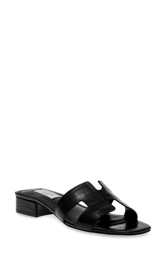 Steven New York Hutchy Croc Embossed Sandal 1