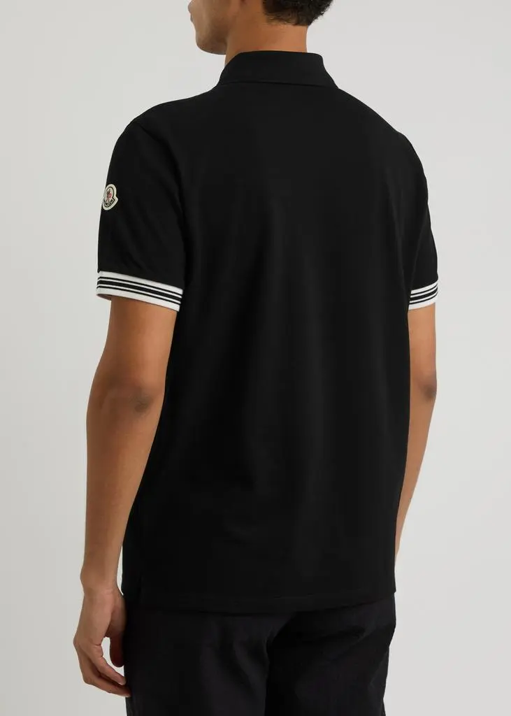 Moncler Logo-embroidered cotton polo shirt 3
