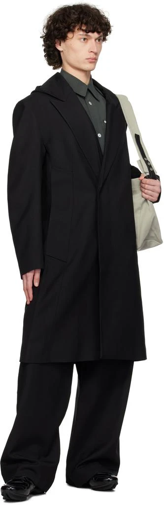 pet-tree-kor Black Gesture Hood Coat 4