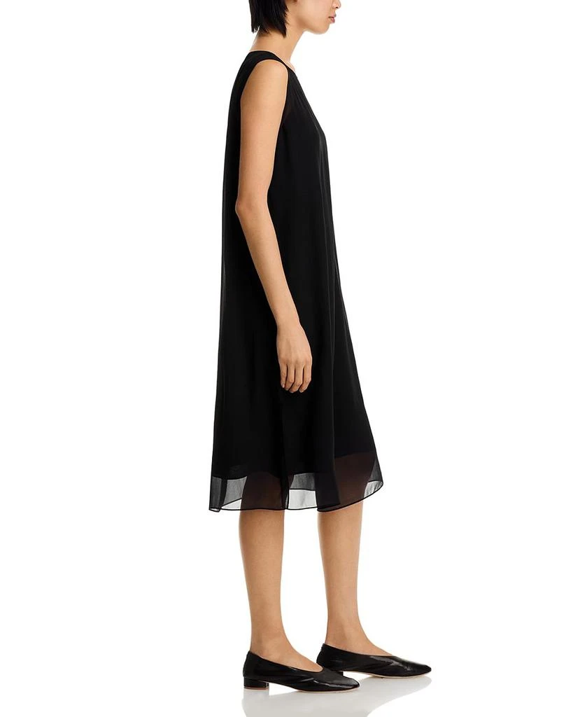 Eileen Fisher Bateau Neck Silk Dress 5