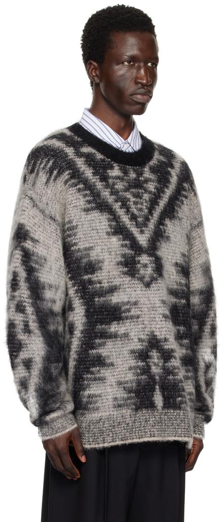 Isabel Marant Black & Beige Fabo Sweater