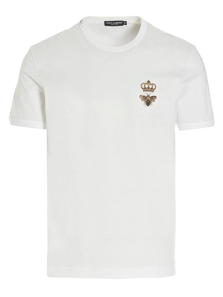 Dolce & Gabbana Sicily Crown Embroidered T-Shirt