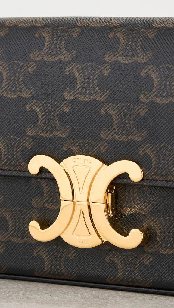 Shopbop Archive Celine Claude Shoulder Bag, Triomphe Canvas 4