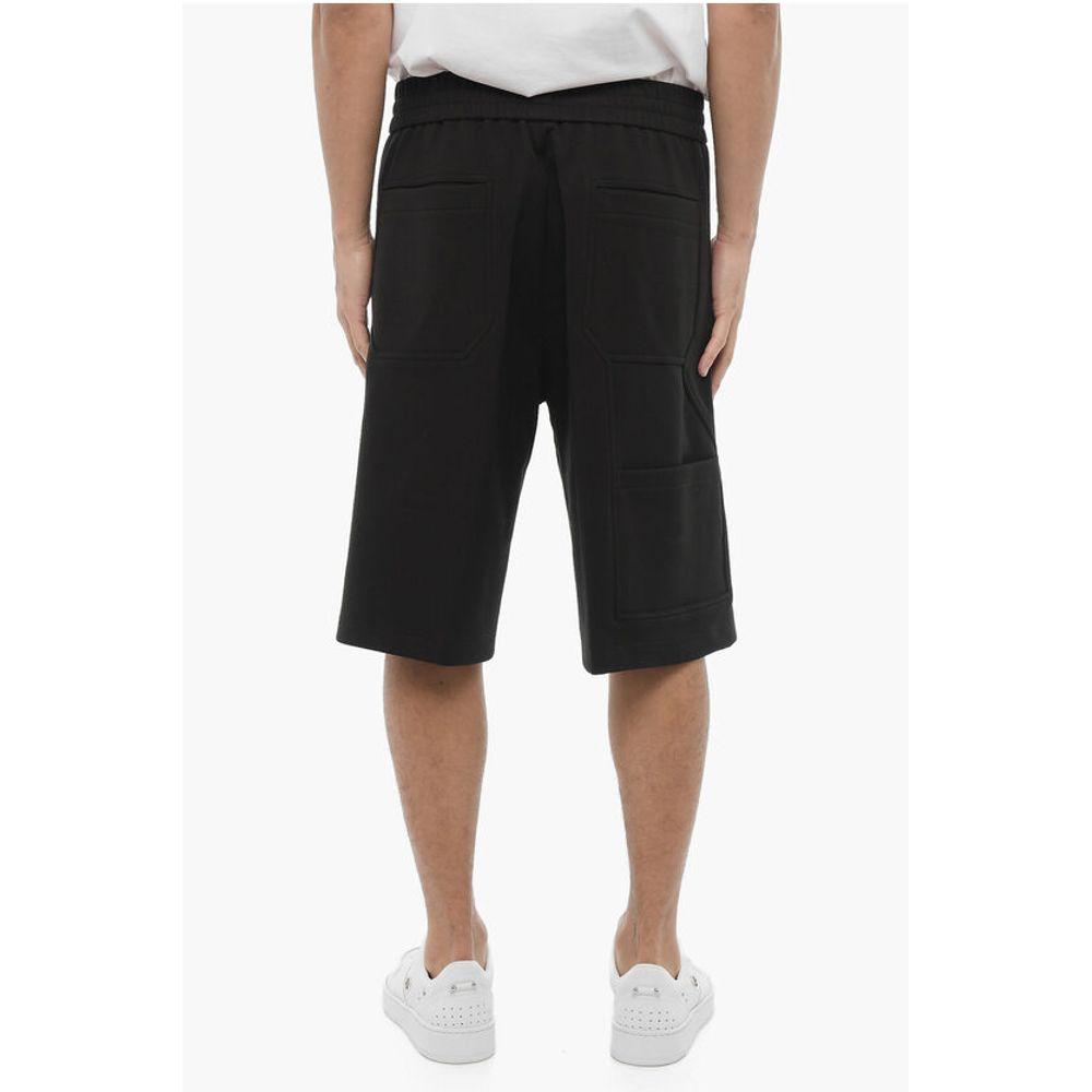 Neil Barrett Solid Color Cargo Sweat Men's Shorts