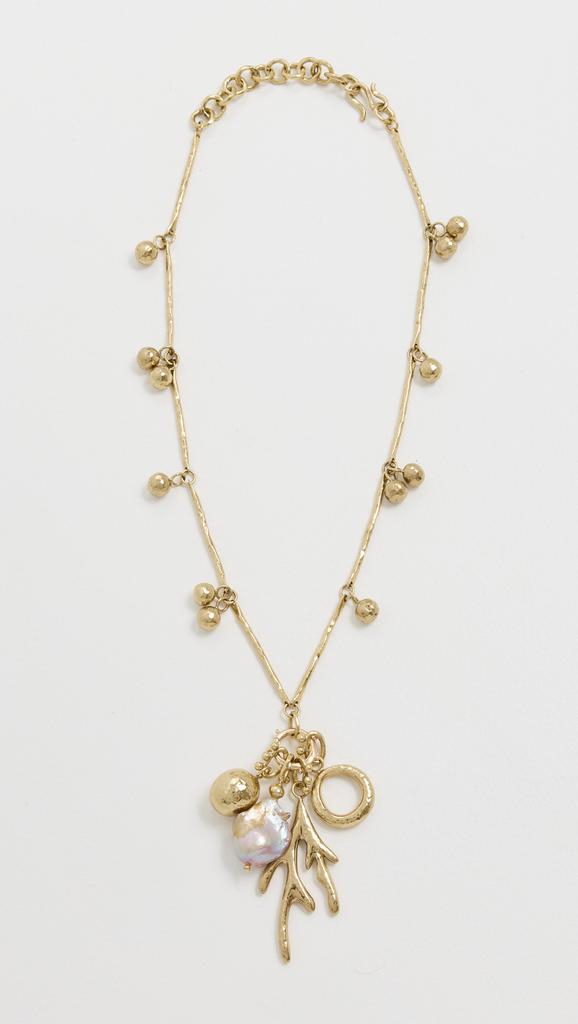 Ulla Johnson Petrina Mix Motif Coral Necklace