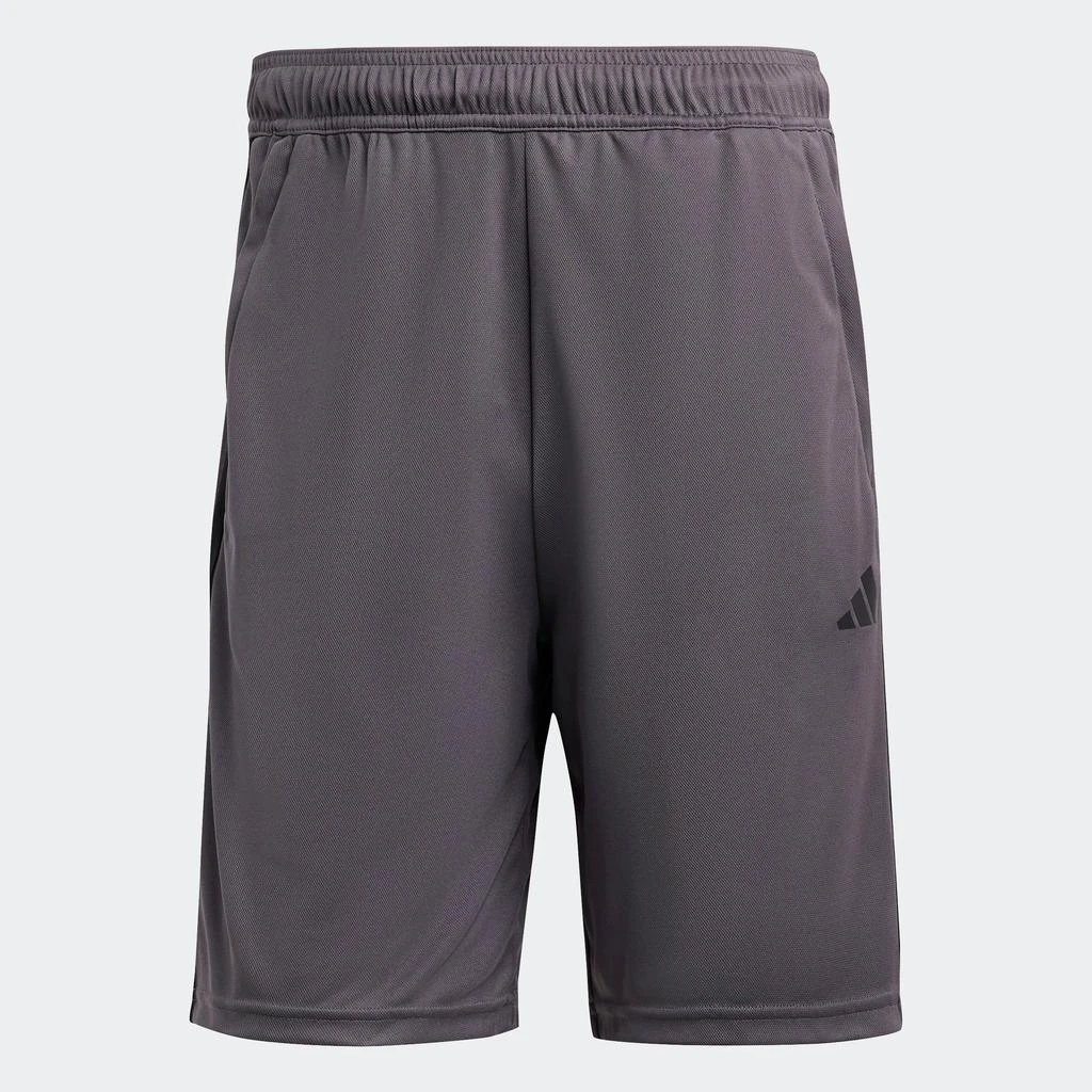 Adidas Men's  Train Essentials Piqué 3-Stripes Training Shorts 1