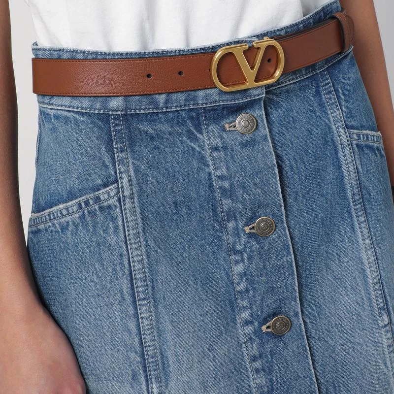 Valentino Vlogo Signature Deep caramel belt 2