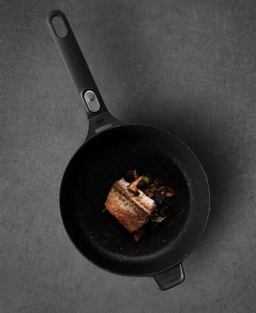 BergHOFF GEM 11" Nonstick Saute Pan 4.6Qt., Detachable Handle, Black, Glass Lid 9