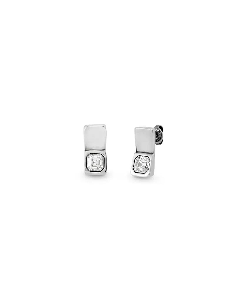 UNOde50 White Facted Glass Earrings