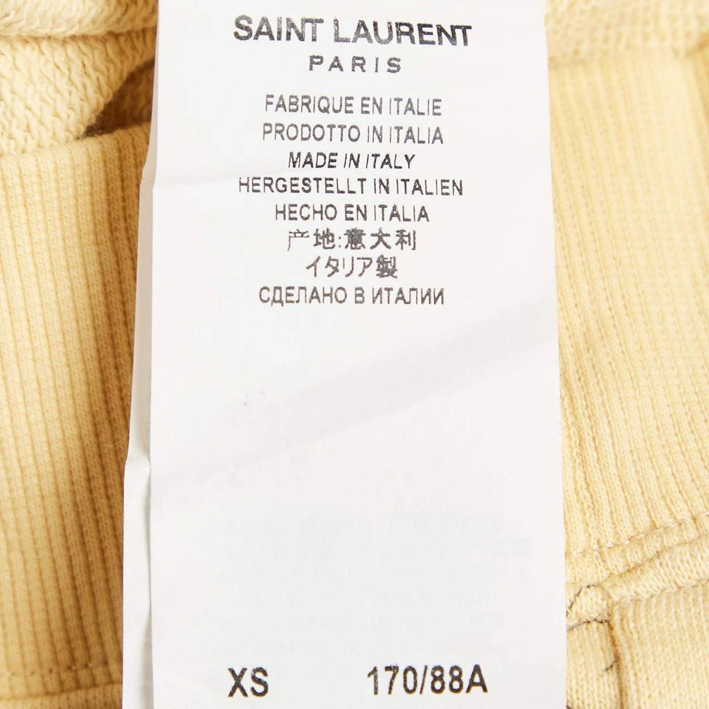 Yves Saint Laurent Saint Laurent Paris x Disney Yellow Mickey Mouse Print Cotton Knit Sweater XS 6