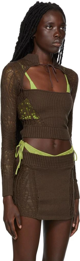 Danielle Guizio SSENSE Exclusive Brown Turtleneck 2