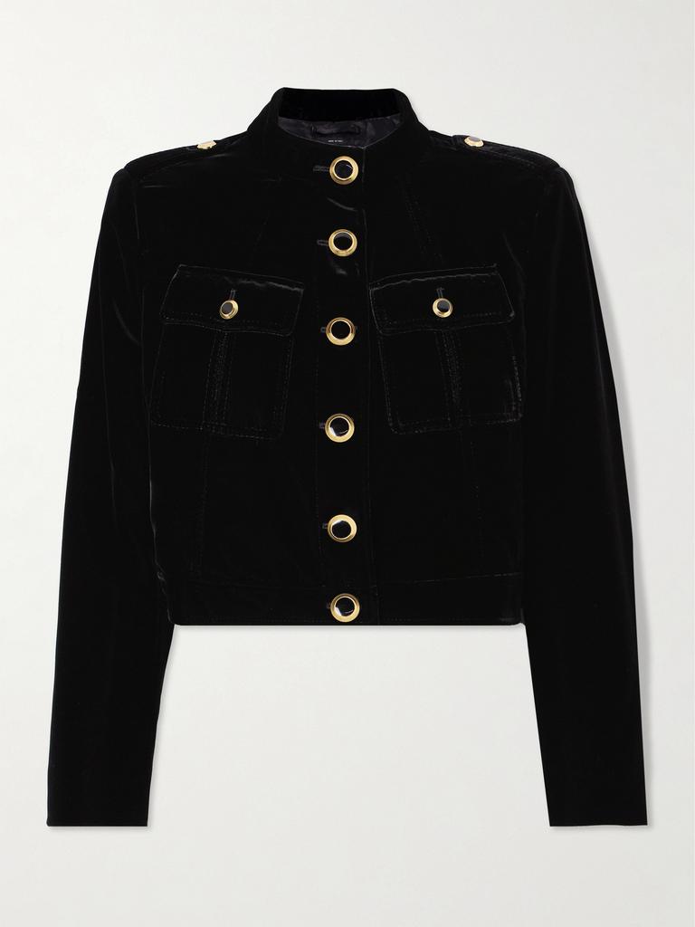 【関税込み】TOM FORD ネイビー Military Chasseur ジャケット Tom Ford Navy Military Chasseur Jacket - Jackets - Compare