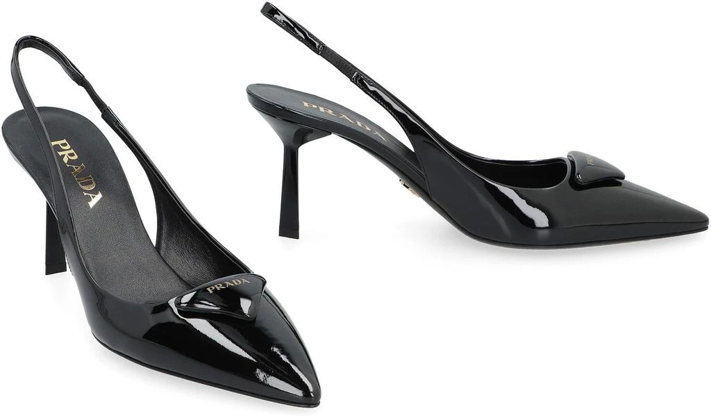 Prada PRADA PATENT LEATHER SLINGBACK PUMPS 3