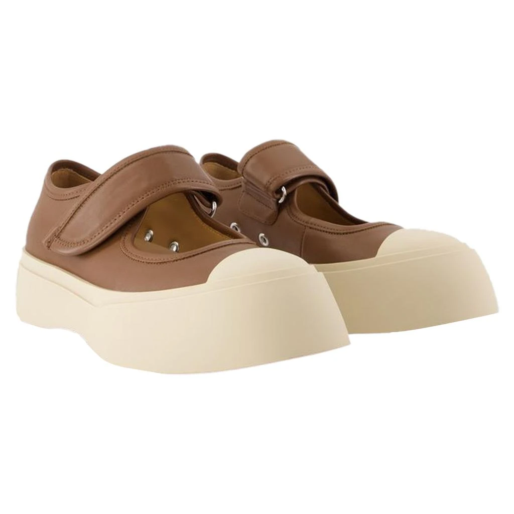 Marni Mary Jane Sneakers -  - Leather - Brown 2