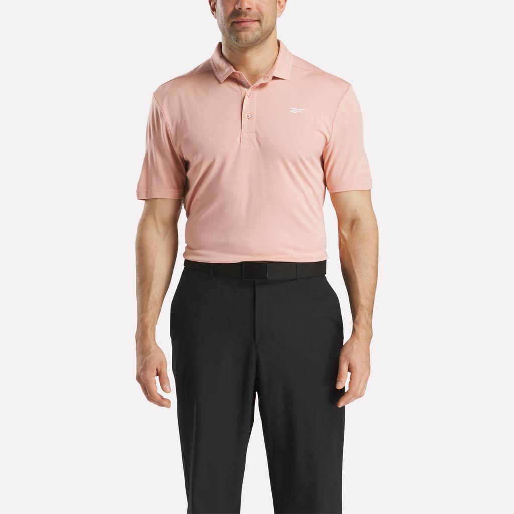 Reebok Men
s Short Sleeve Oxford Knit Pique Polo Shirt