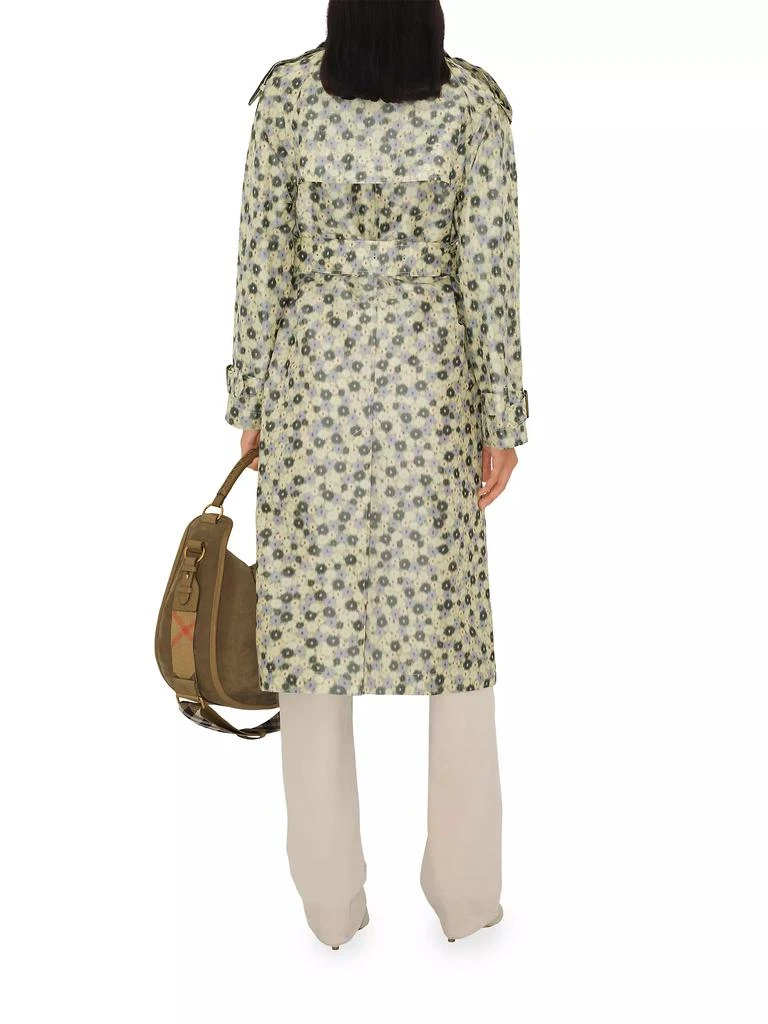 Burberry Floral Belted Trench Coat 6