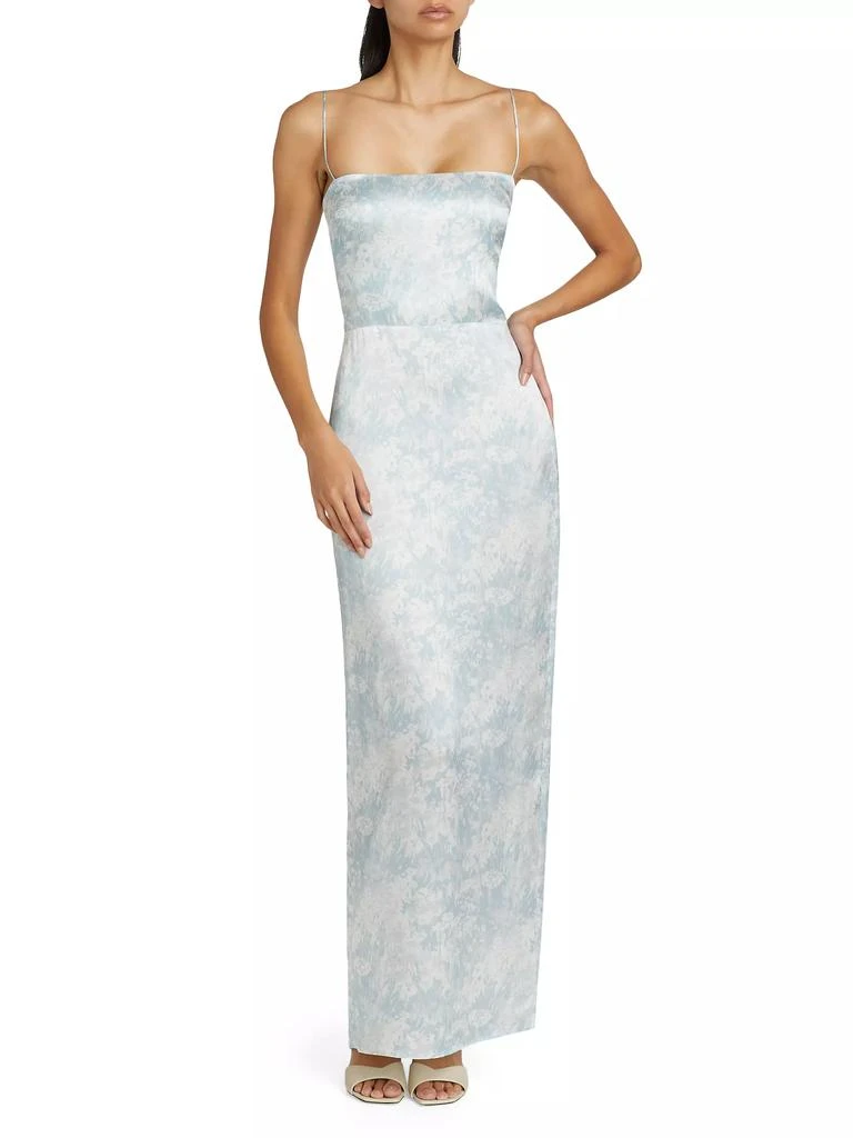 Reformation Frankie Floral Silk Sleeveless Maxi Dress 3