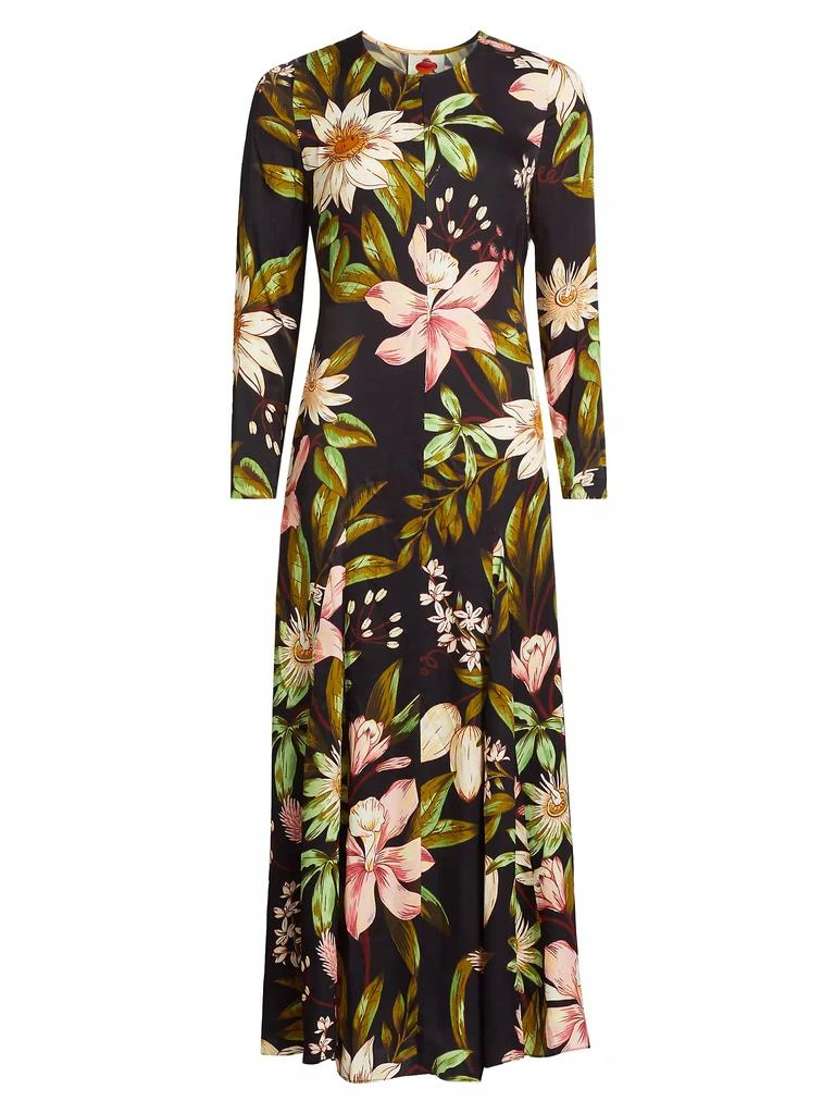 Farm Rio Surreal Flowers Long-Sleeve Midi-Dress 1