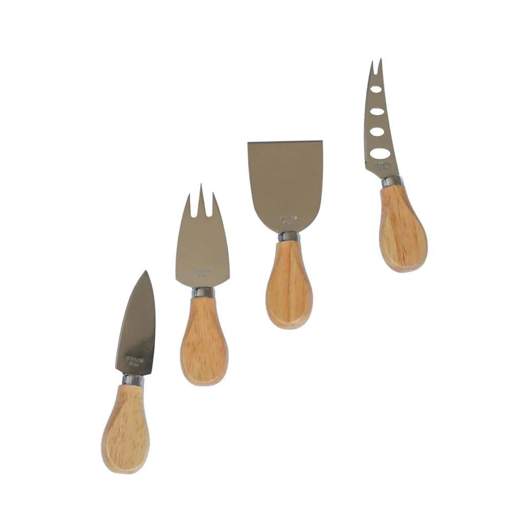 Creative Gifts International 4-Piece Cheese Serving Set In Natural 2