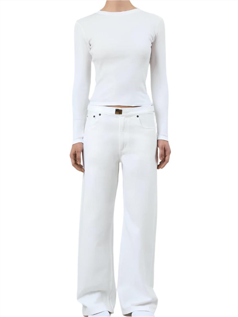 Still Here Still Here - Buckle Relaxed Leg Jean