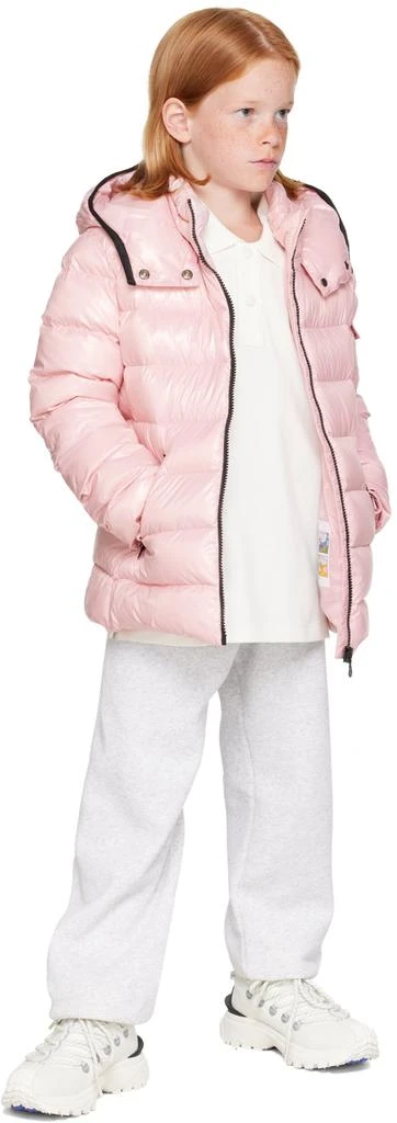 Moncler Kids Pink Bady Down Jacket 5