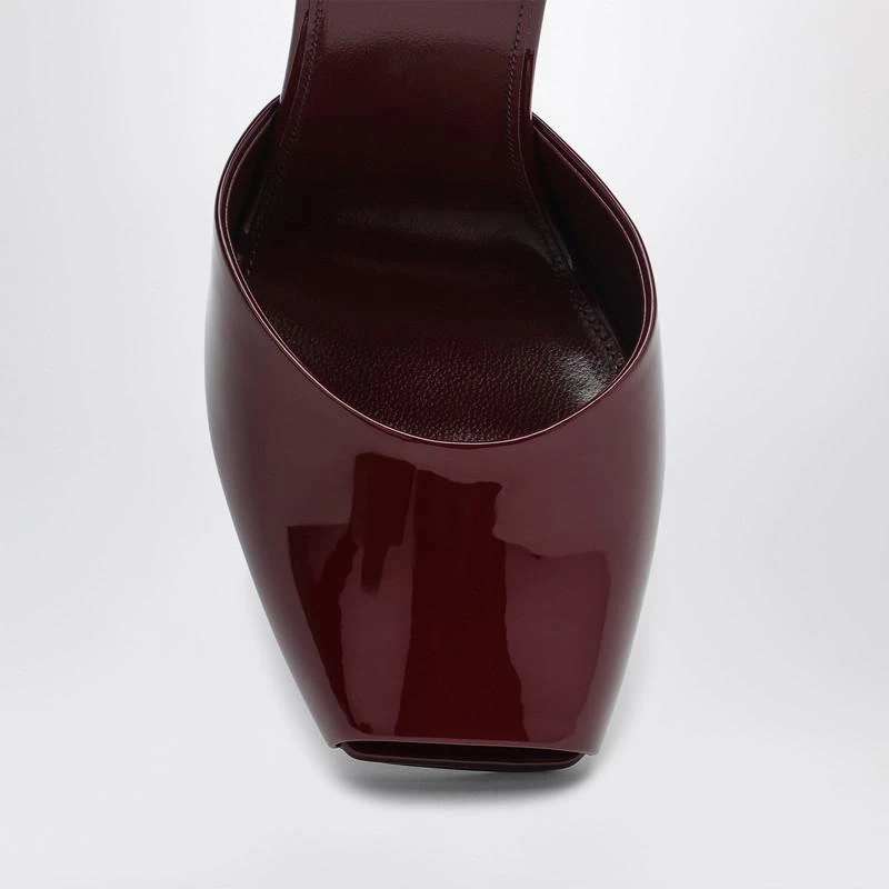 Yves Saint Laurent La Scandale wedge in burgundy patent leather 3