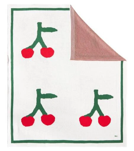 BOBO CHOSES Baby Cherry onesie, socks, and blanket set 4