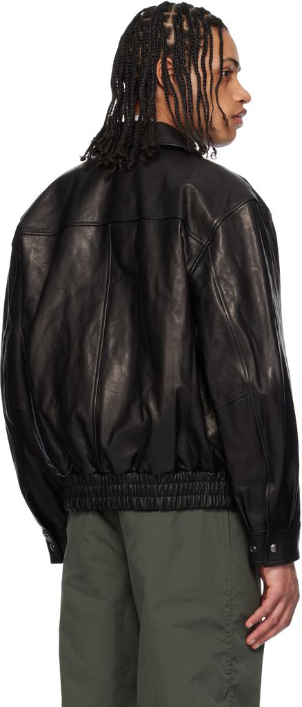 Shop Black Vegetable A-2 Leather Jacket on Sale at BeyondStyle