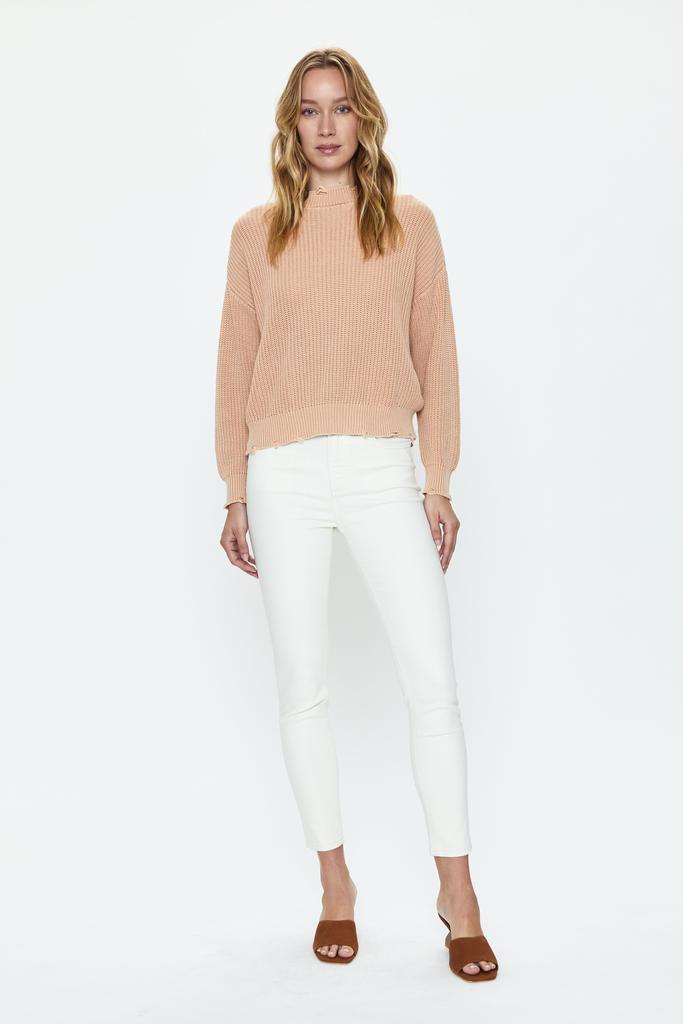 Pistola Denim Aline High Rise Skinny -  Eggshell