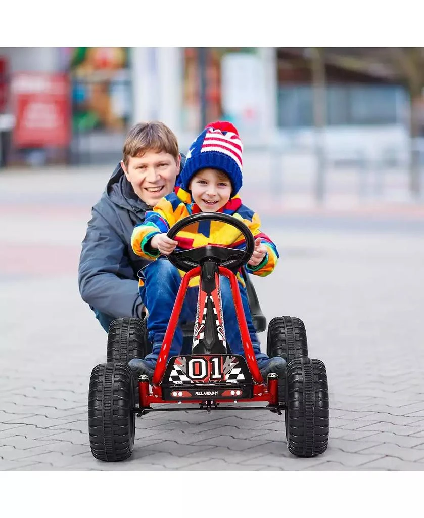 GIVIMO 4 Wheel Pedal Powered Ride On Car with Adjustable Seat 4