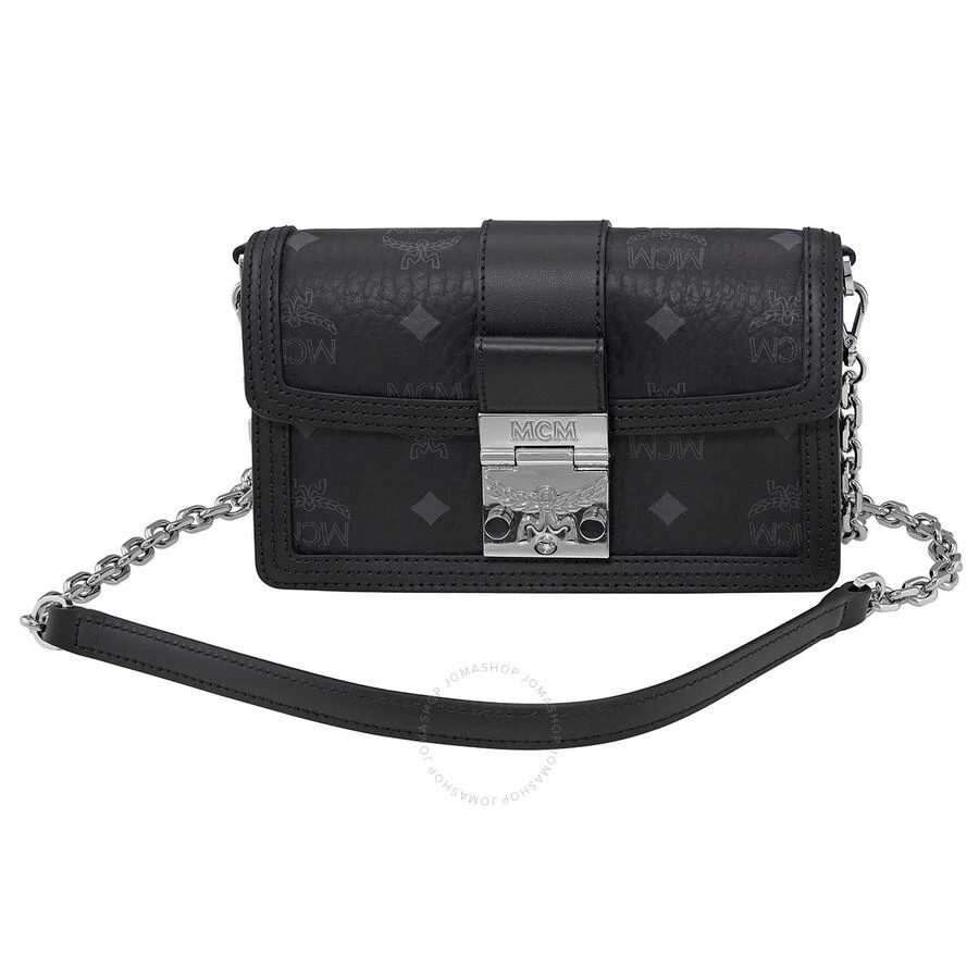 MCM Ladies Gretl Crossbody in Black Visetos 1