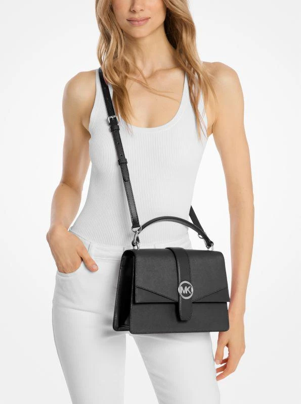 Michael Kors Greenwich Medium Saffiano Leather Satchel 4