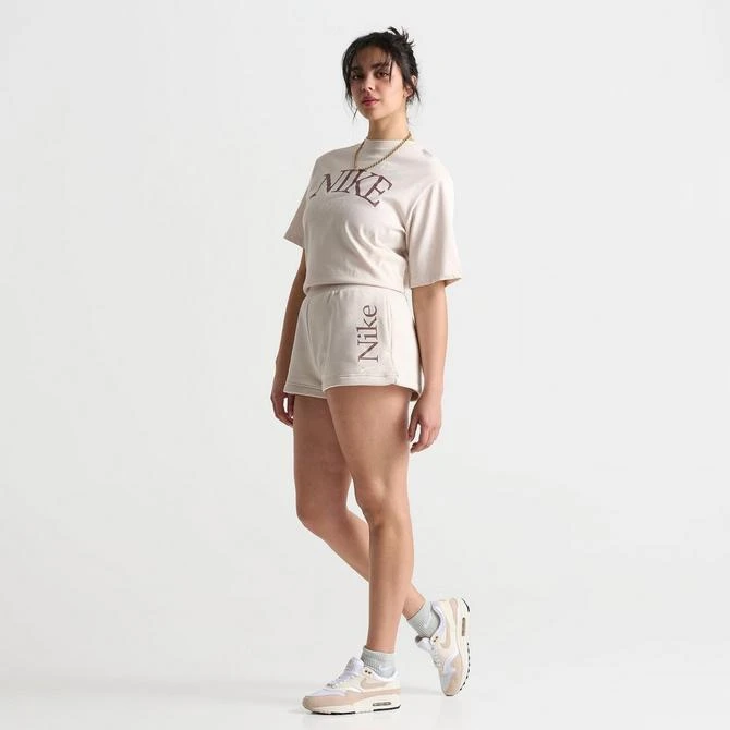NIKE Women's Nike Sportswear Phoenix Fleece High-Waisted 2" Logo Shorts 2