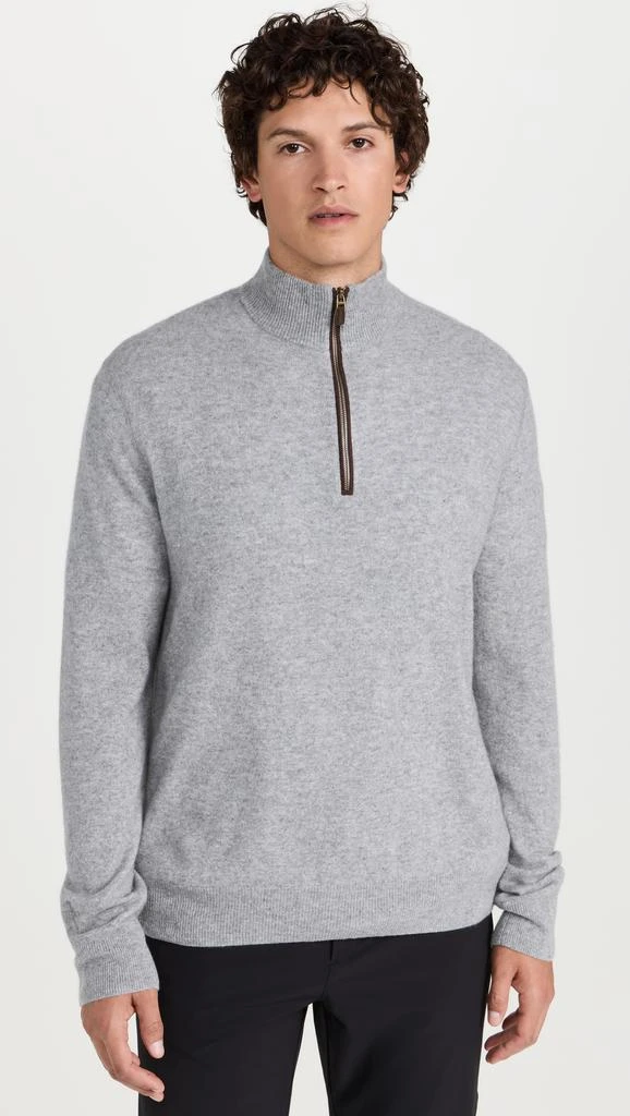 Ralph Lauren Long-Sleeve Washable Cashmere 1/2 Zip Sweater 6