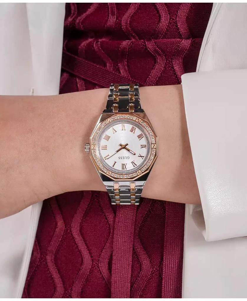 GUESS Women's Analog Two-Tone Stainless Steel Watch 36mm 6