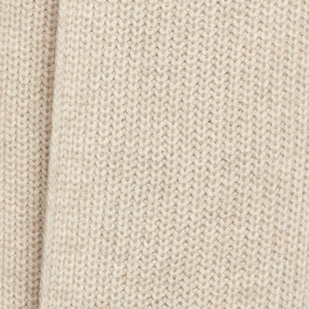 ZADIG & VOLTAIRE Zadig & Voltaire Beige Rib Knit Wool Blend Lisa Muffler 3