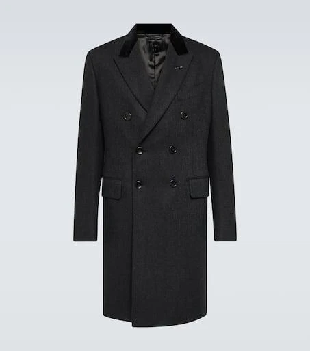 Tom Ford Double-breasted wool and cashmere coat 1