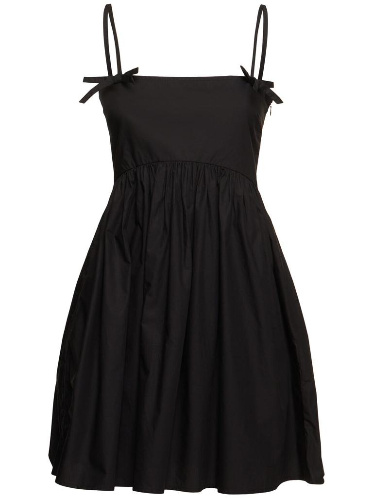 Ganni Cotton Poplin Mini Dress