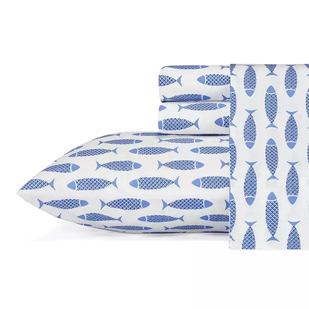 Nautica CLOSEOUT! Cotton Percale 3-Piece Sheet Set 1