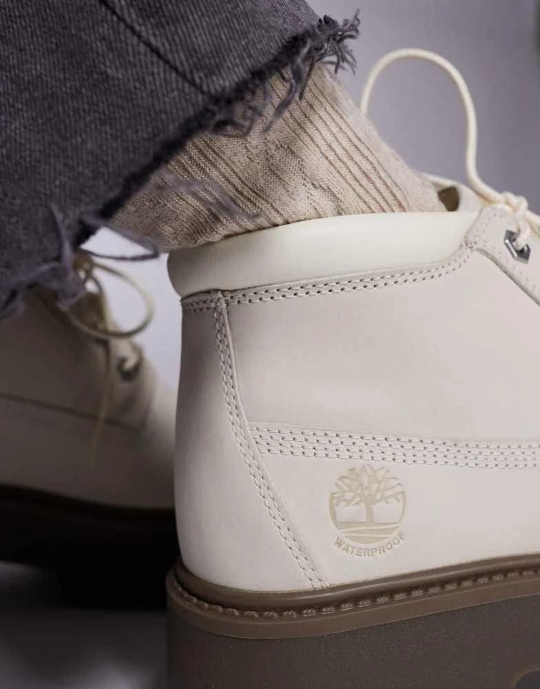Shop Timberland Stone Street Nellie platform boots in grey  display picture 1