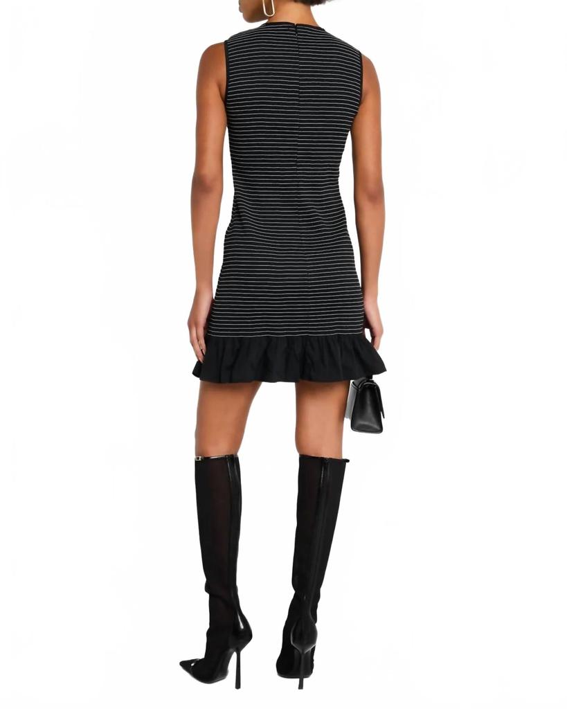 Simon Miller Belle Smocked Mini Dress In Black
