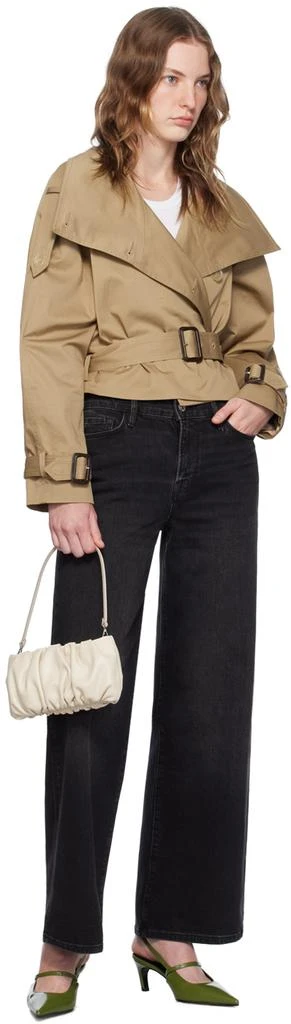 FRAME Black 'Le Slim Palazzo' Jeans 4
