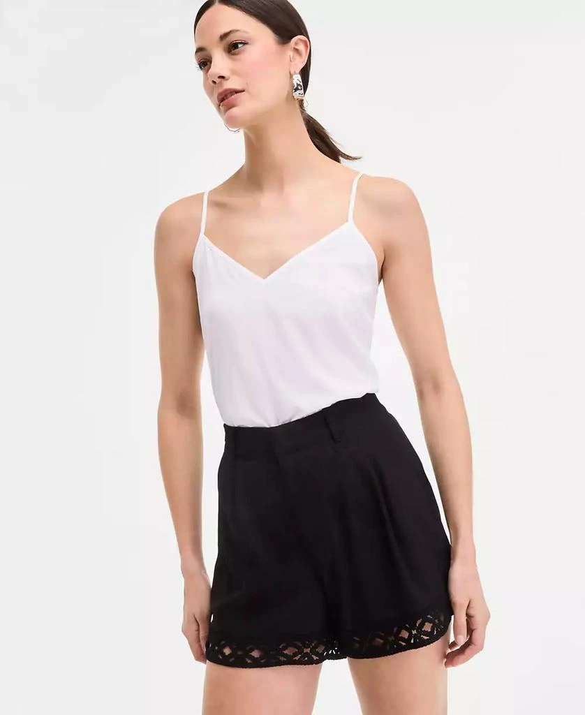 INC International Women's Crochet-Trim Shorts, Exclusively at Macy's 4