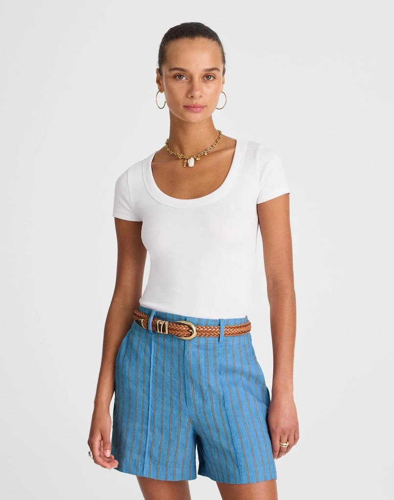 Madewell Pintucked Shorts in 100% Linen 2