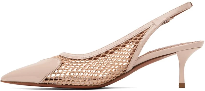 Alaïa Beige 'Le Cœur' Slingback Heels 3
